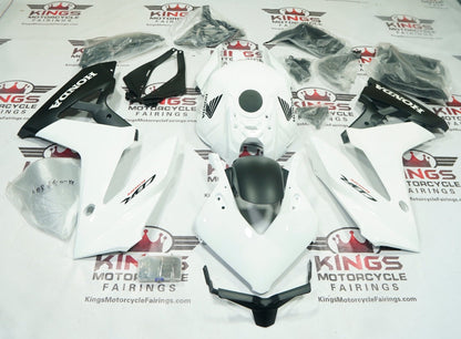 Honda CBR650R Fairings (2024-2025) White, Matte Black by KingsMotorcycleFairings.com