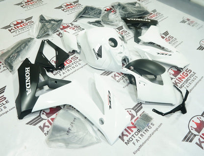 Honda CBR650R Fairings (2024-2025) White, Matte Black at KingsMotorcycleFairings.com