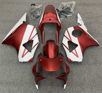 Honda CBR900 Fairings (2002-2003) Matte Red, White at KingsMotorcycleFairings.com