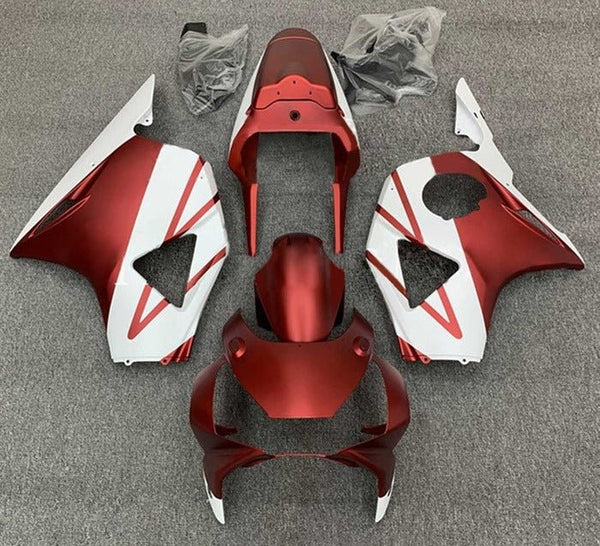Honda CBR900 Fairings (2002-2003) Matte Red, White at KingsMotorcycleFairings.com