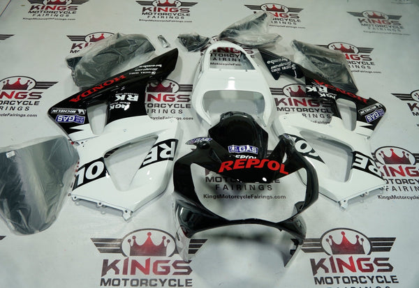 Honda CBR900RR 929 Fairings (2000-2001) Black, White, Red Repsol by KingsMotorcycleFairings.com