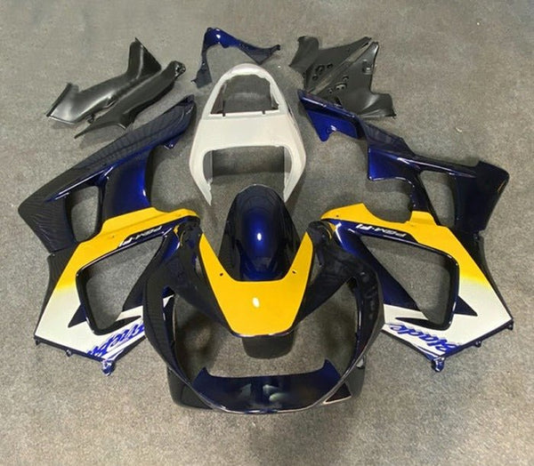 Honda CBR900RR 929 Fairings (2000-2001) Blue, Yellow, White at KingsMotorcycleFairings.com