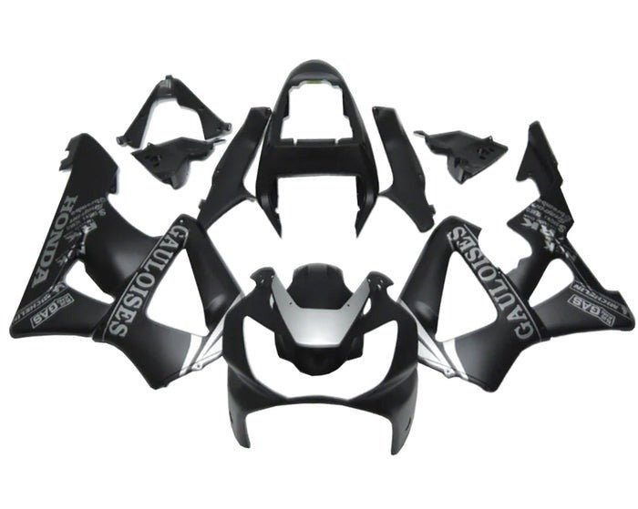Honda CBR900RR 929 Fairings (2000-2001) Matte Black, Matte Silver at KingsMotorcycleFairings.com
