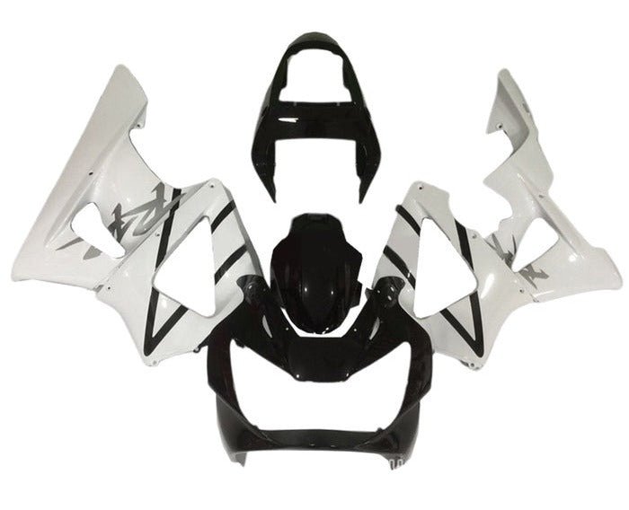 Honda CBR900RR 929 Fairings (2000-2001) White, Black Stripes at KingsMotorcycleFairings.com