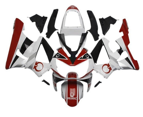 Honda CBR900RR 929 Fairings (2000-2001) White, Red, Black Pramac at KingsMotorcycleFairings.com