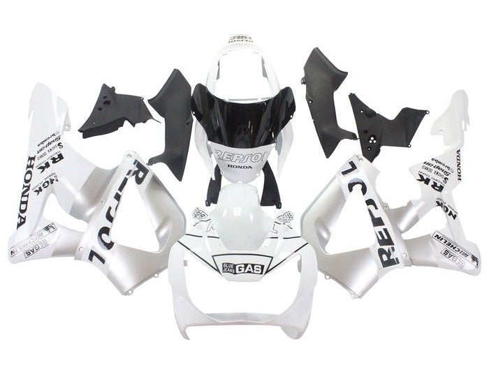 Honda CBR900RR 929 Fairings (2000-2001) White, Silver, Repsol at KingsMotorcycleFairings.com