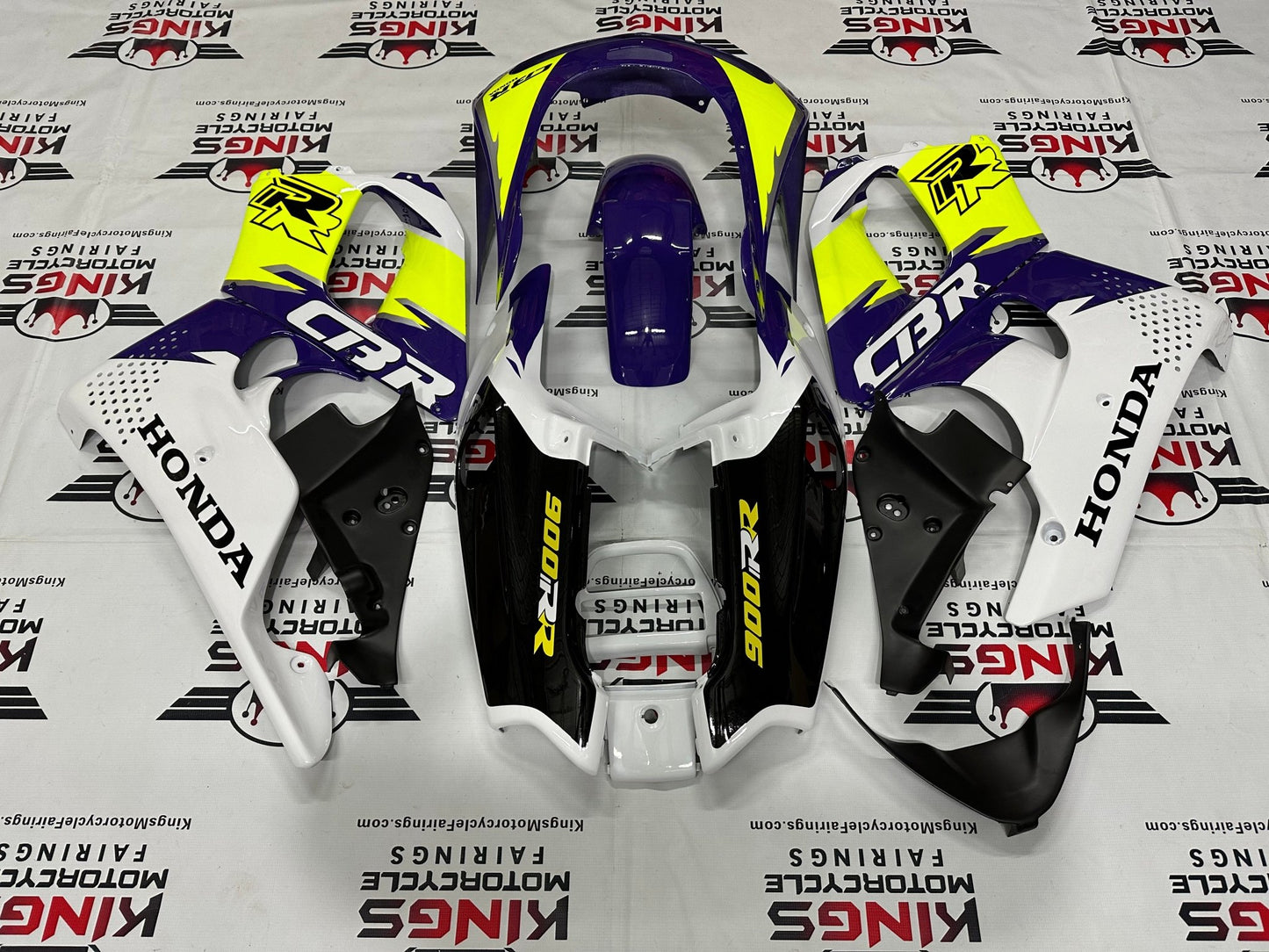 Honda CBR900RR Fairing Kit (1994-1995) Purple, White, Neon, Black from KingsMotorcycleFairings.com