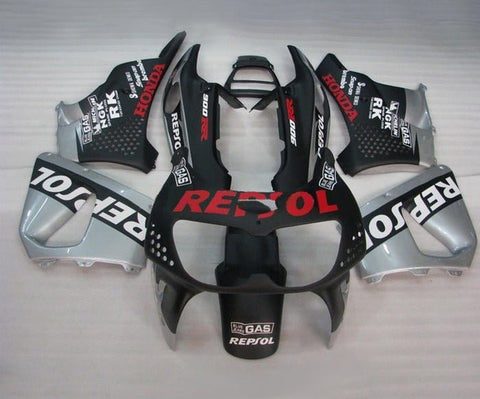 Honda CBR900RR Fairings (1994-1995) Matte Black, Silver, Red Repsol at KingsMotorcycleFairings.com