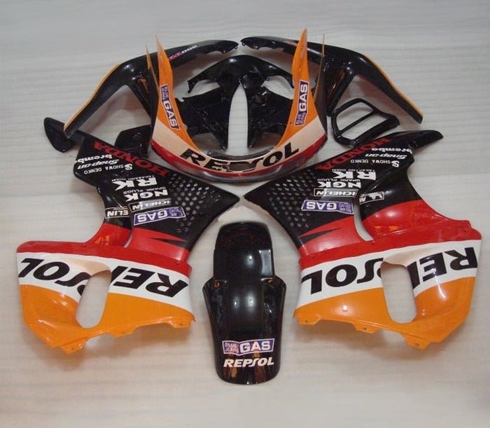 Honda CBR900RR Fairings (1996-1997) Orange Repsol at KingsMotorcycleFairings.com