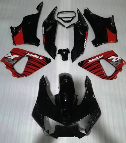 Honda CBR900RR Fairings (1998-1999) Black, Red, Stripes at KingsMotorcycleFairings.com