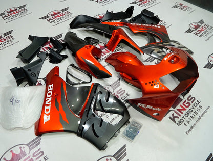 Honda CBR 900RR Fairings (1998-1999) Orange, Gray, Chrome at KingsMotorcycleFairings.com
