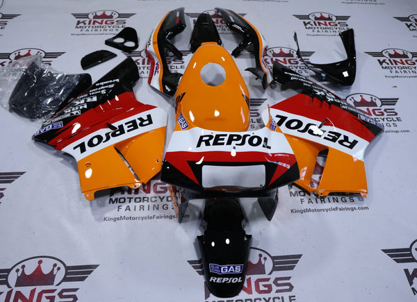 Honda NSR250R MC21 Fairings (1990-1993) Orange Repsol at KingsMotorcycleFairings.com