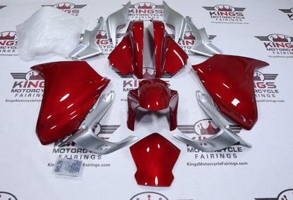 Honda VFR1200 Fairings (2010-2013) Red Candy, Silver from KingsMotorcycleFairings.com