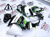 Honda VFR800 Fairing Kit (2002-2013) White, Black, Green Monster at KingsMotorcycleFairings.com