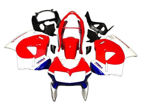 Honda VFR800 Fairings (1998-2001) Red, White, Blue HRC at KingsMotorcycleFairings.com