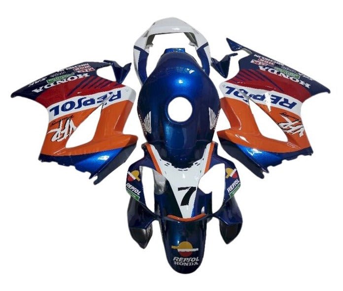 Honda VFR800 Fairings (2002-2013) Blue, Orange, Repsol at KingsMotorcycleFairings.com