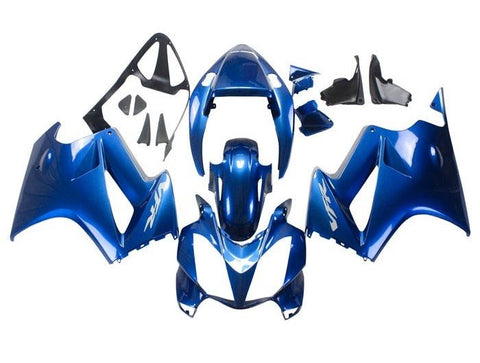 Honda VFR800 Fairings (2002-2013) Blue, White at KingsMotorcycleFairings.com