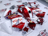 Honda VFR800 Fairings (2002-2013) Red, White Stripe Xerox at KingsMotorcycleFairings.com