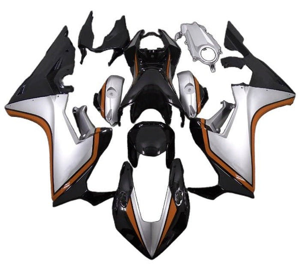 Honda CBR1000RR Fairings (2017-2025) Black, Silver, Orange at KingsMotorcycleFairings.com