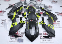 Honda CBR1000RR Fairings (2017-2025) Matte Black, Neon Yellow Stripe at KingsMotorcycleFairings.com