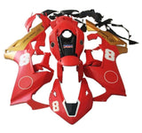 Honda CBR1000RR Fairings (2017-2025) Matte Red, Gold at KingsMotorcycleFairings.com