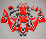 Honda CBR1000RR Fairings (2017-2025) Red, Black, White, Stripe at KingsMotorcycleFairings.com