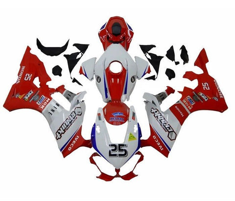 Honda CBR1000RR Fairings (2017-2025) White, Red, Blue Iveco at KingsMotorcycleFairings.com