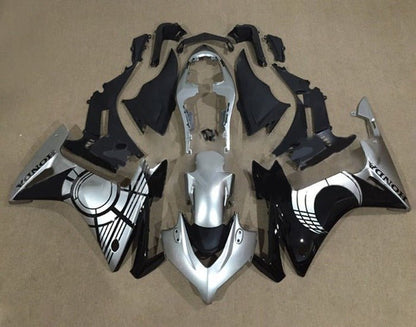 Honda CBR500R Fairing Kit (2013-2015) Silver, Black, Sun, Moon at KingsMotorcycleFairings.com