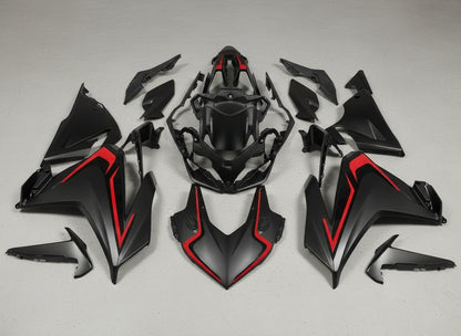 Honda CBR500R Fairing Kit (2022-2023) Matte Black, Red at KingsMotorcycleFairings.com