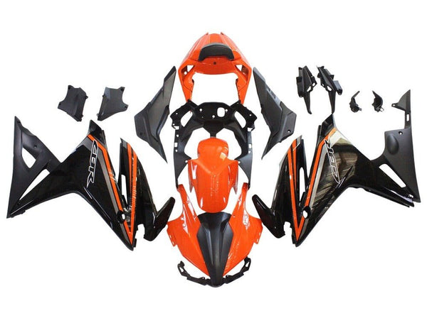 Honda CBR500R Fairings (2016-2018) Orange, Black at KingsMotorcycleFairings.com