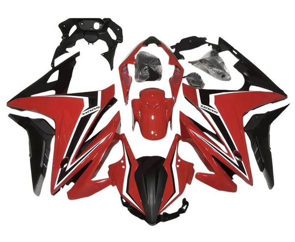 Honda CBR500R Fairings (2016-2018) Red, Black, White at KingsMotorcycleFairings.com