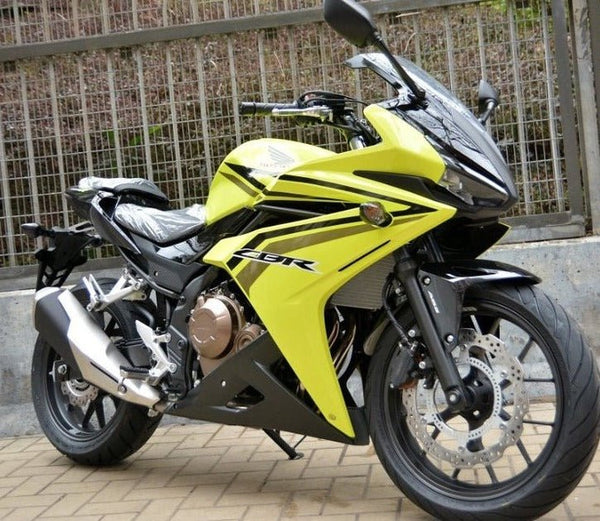 Honda CBR500R Fairings (2016-2018) Yellow, Black at KingsMotorcycleFairings.com