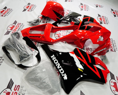 Honda CBR600F4i Fairing Set (2001-2003) Red, Black at KingsMotorcycleFairings.com