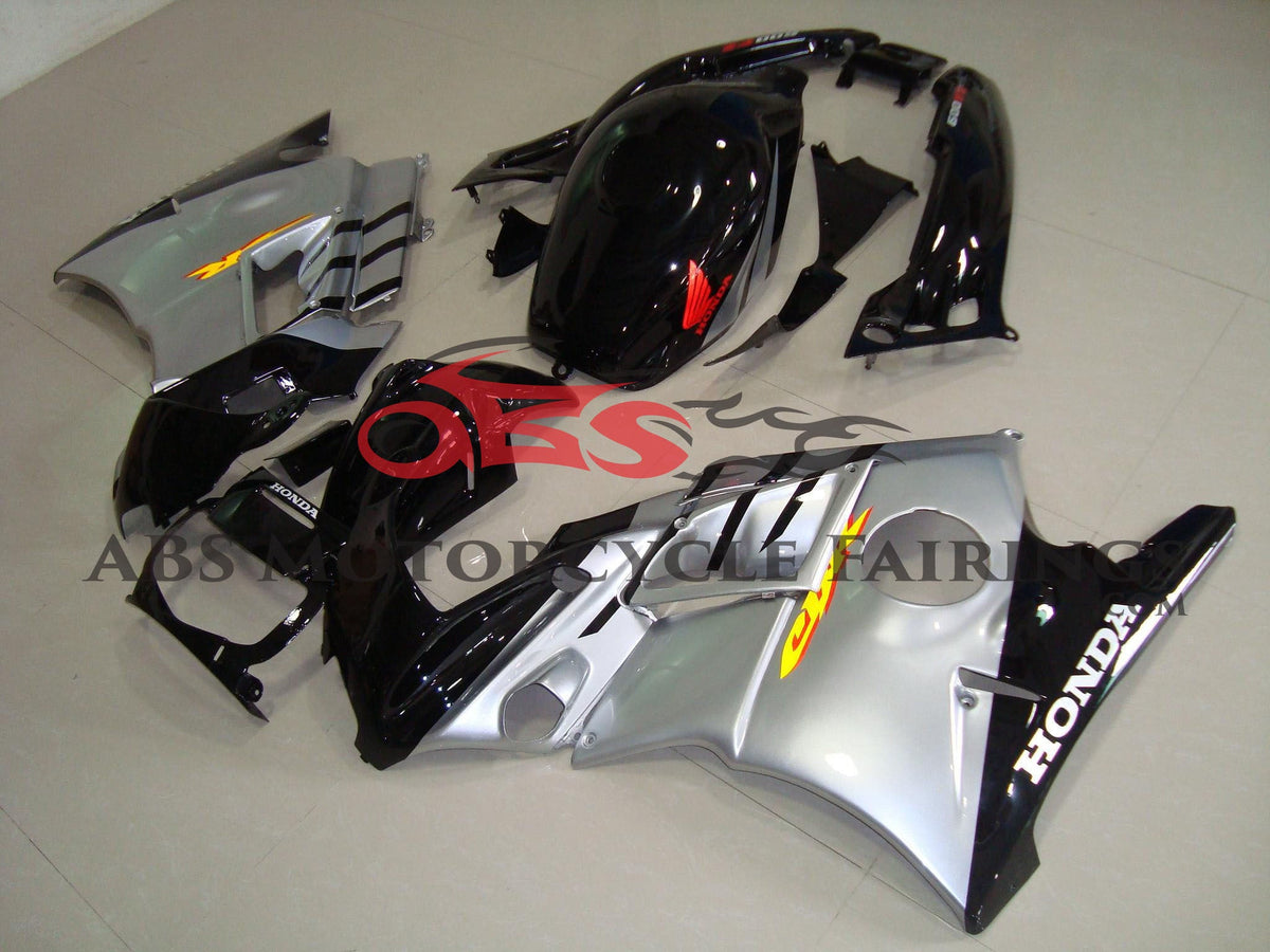 Honda CBR600FS Fairing Kit (1991-1994) Silver, Black from KingsMotorcycleFairings.com