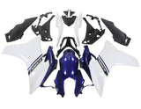 Honda CBR600F Fairings (2011-2013) White, Dark Blue from KingsMotorcycleFairings.com