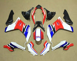 Honda CBR600F Fairings (2011-2013) White, Red, Blue from KingsMotorcycleFairings.com