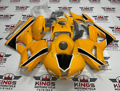 Honda CBR600RR (2013-2023) Yellow, Black, White Fairings at KingsMotorcycleFairings.com 
