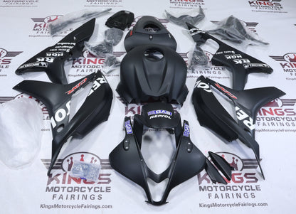 Honda CBR600RR Fairing Kit (2007-2008) Matte Black, White Repsol at KingsMotorcycleFairings.com