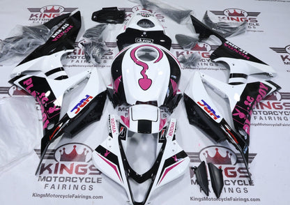 Honda CBR600RR Fairing Set (2007-2008) Playboy White, Black, Pink from KingsMotorcycleFairings.com