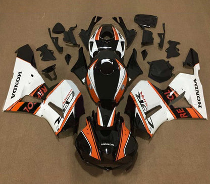 Honda CBR600RR Fairing Kit (2026) Black, Orange, White Repsol at KingsMotorcycleFairings.com