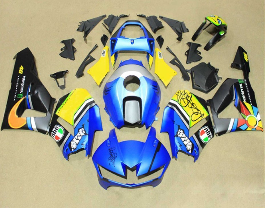 Honda CBR600RR Fairing Kit (2026) Blue, Yellow, Black Creature at KingsMotorcycleFairings.com