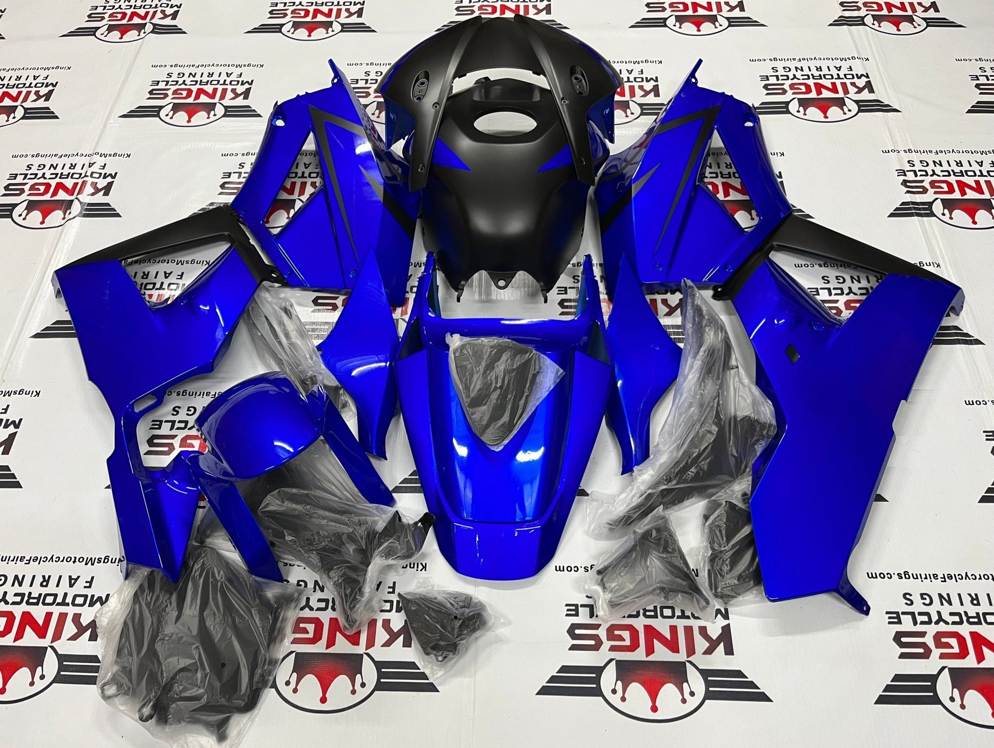 Honda CBR600RR Fairing Pieces (2013-2023) Blue, Matte Black at KingsMotorcycleFairings.com