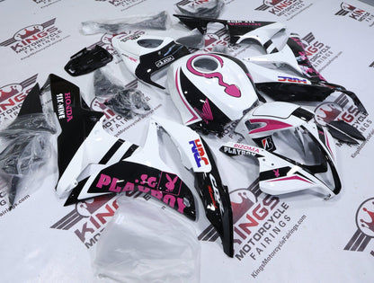 Honda CBR600RR Fairing Set (2007-2008) Playboy White, Black, Pink from KingsMotorcycleFairings.com