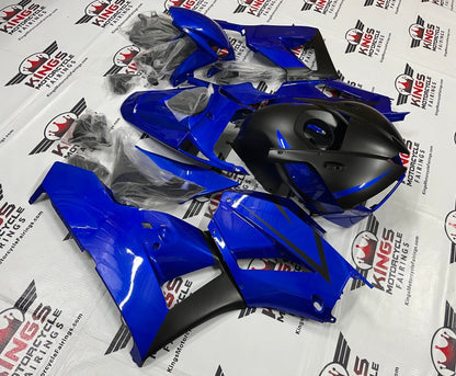 Honda CBR600RR Fairing Set (2013-2023) Blue, Matte Black at KingsMotorcycleFairings.com