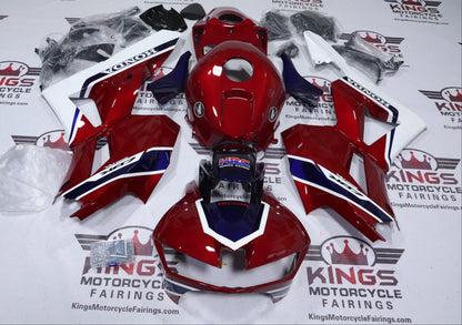 Honda CBR600RR Fairing Set (2013-2023) Candy Red, Dark Blue, White at KingsMotorcycleFairings.com