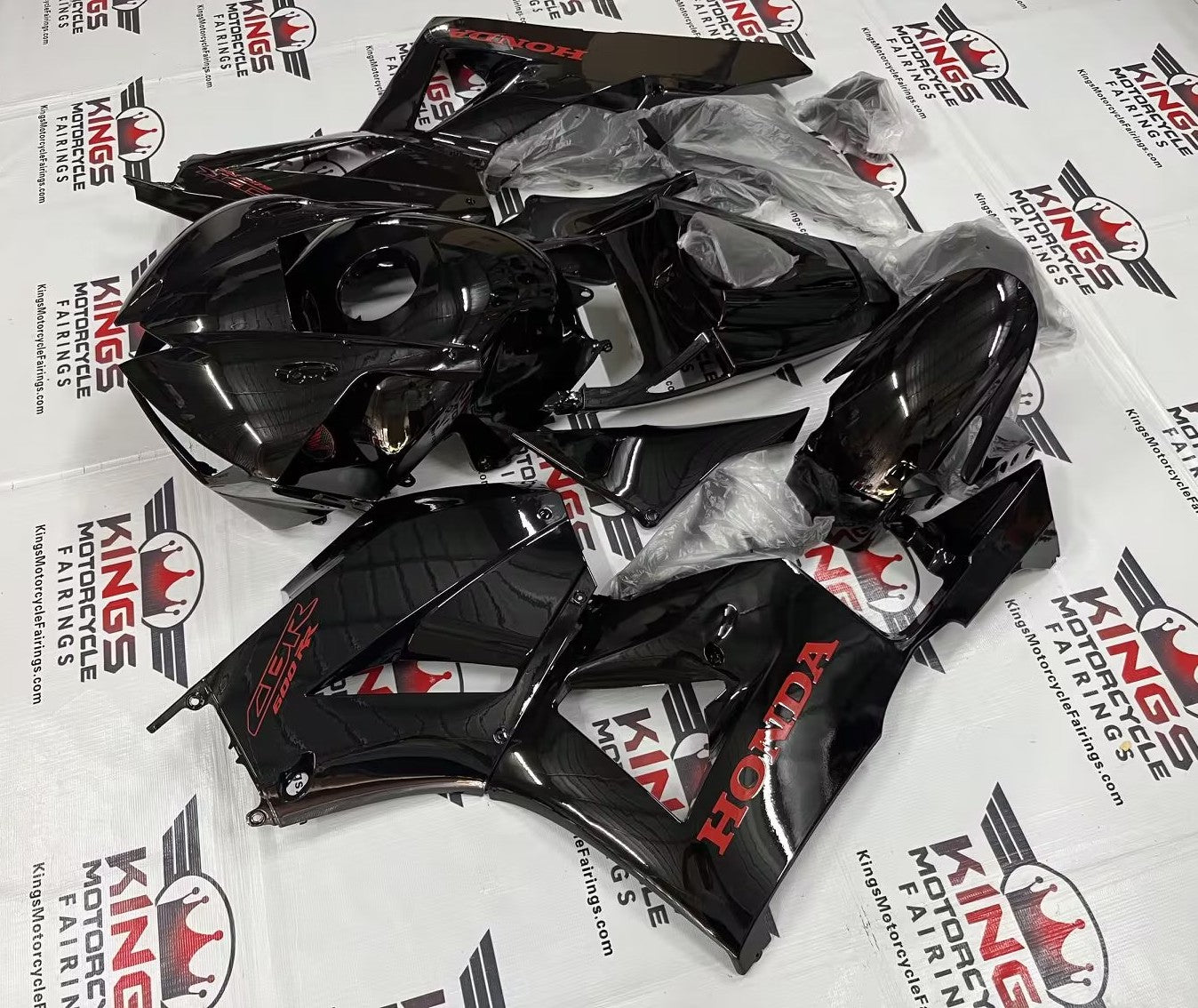 Honda CBR600RR Fairing Sets (2013-2023) Black, Red at KingsMotorcycleFairings.com