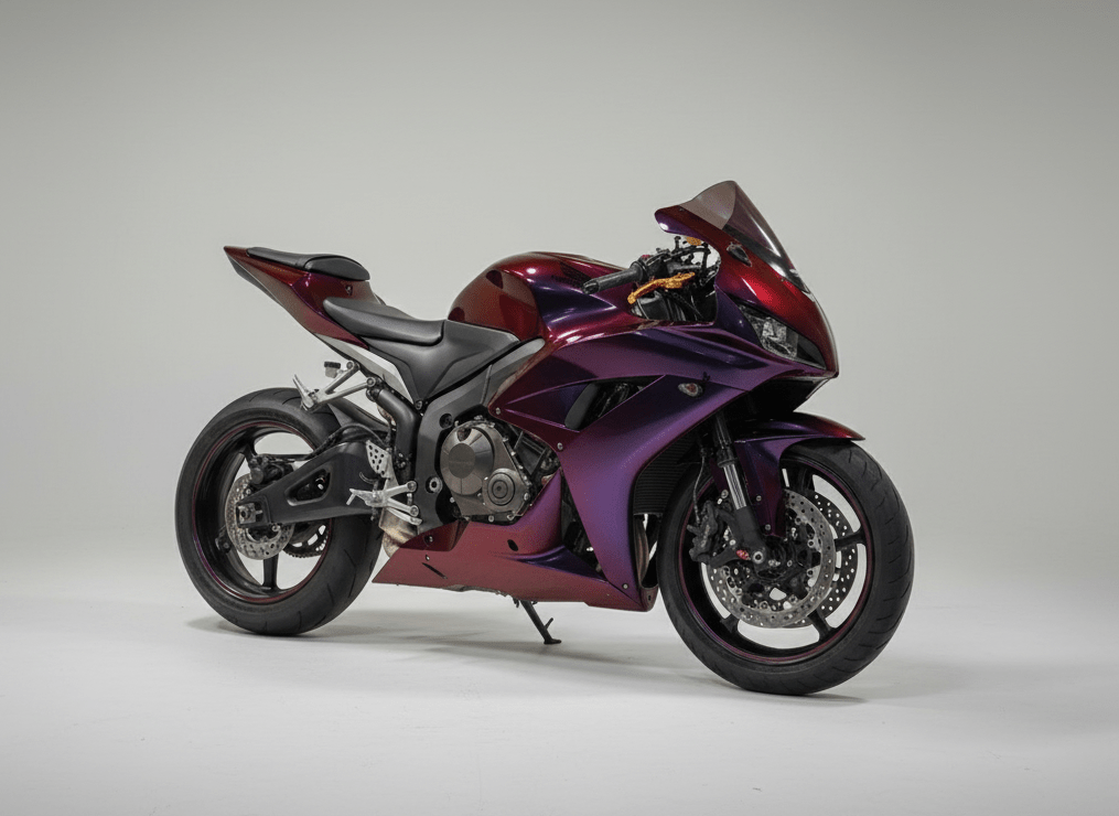 Honda CBR600RR Fairings (2007-2008) Chameleon Red, Purple from KingsMotorcycleFairings.com