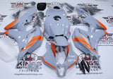 Honda CBR600RR Fairings (2007-2008) Gray, Orange from KingsMotorcycleFairings.com