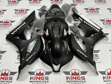 Honda CBR600RR Fairings (2007-2008) Matte Black, White at KingsMotorcycleFairings.com