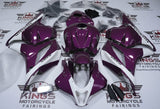 Honda CBR600RR Fairings (2009-2012) Purple, White Stripe, Black from KingsMotorcycleFairings.com